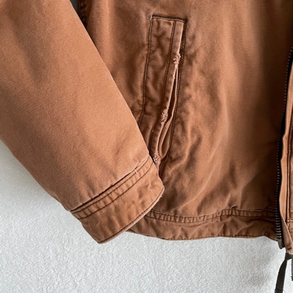 Abercrombie & Fitch Wool Blanket Lined Jacket Coat Large Chore Work Wear. - Picture 5 of 6